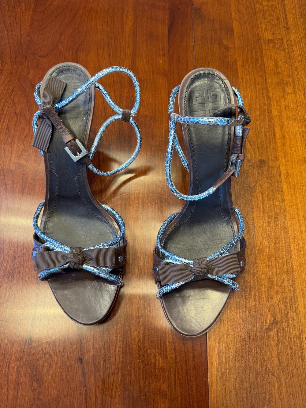 VINTAGE GIVENCHY Metallic Sandals